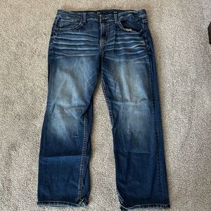 BKE Men's Deep Indigo Relaxed Jeans